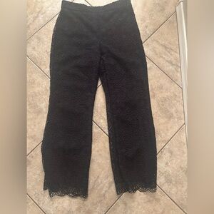 Ann Taylor Black Lace Trousers size 4